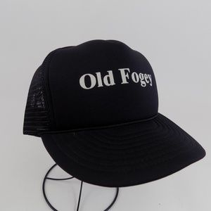 Vintage 80s Old Fogey Snapback Trucker Hat